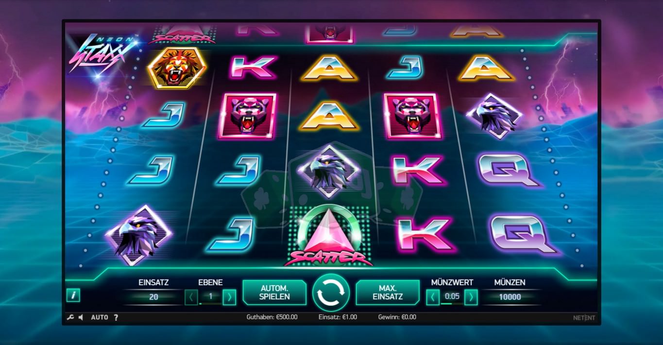 Игровой автомат «Neon Staxx» для гостей Selector casino